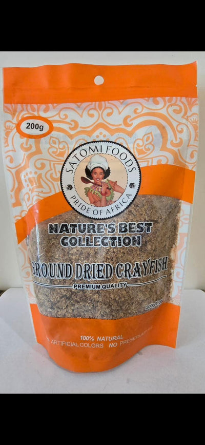Ground Dried Crayfish (200g) – 100% Natural African Seafood Seasoning